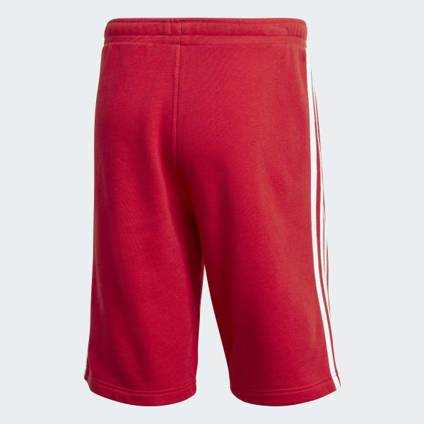 Rojo Shorts 3 Rayas - Pretina Media