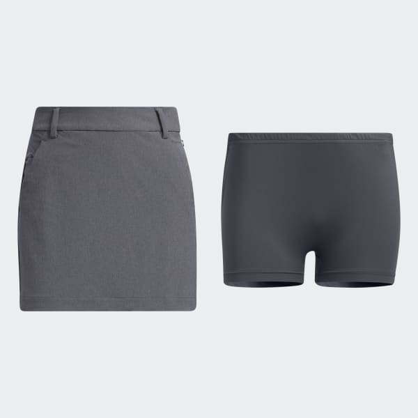 Grey Recycled Polyester 3-Stripes Four-Way Stretch Skort BO209
