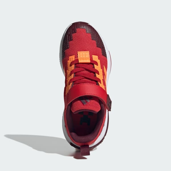 Red ADIDAS MINECRAFT PRO SHOES CHILDREN