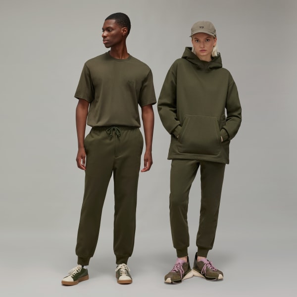 adidas Y 3 Brushed Terry Cuffed Joggers Groen adidas Officiele Shop