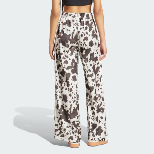 vícebarevná Kalhoty adidas Originals Satin Wide Leg