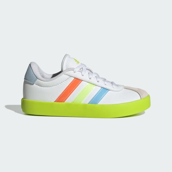White VL Court 3.0 Shoes Kids