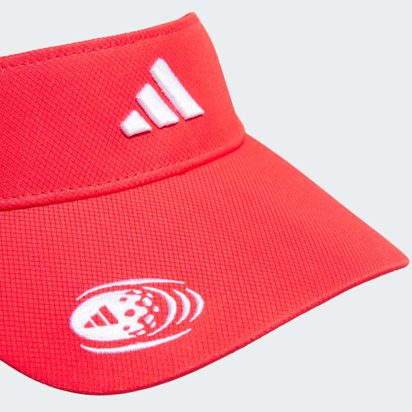 レッド 【ゴルフ】サイドロゴ バイザー