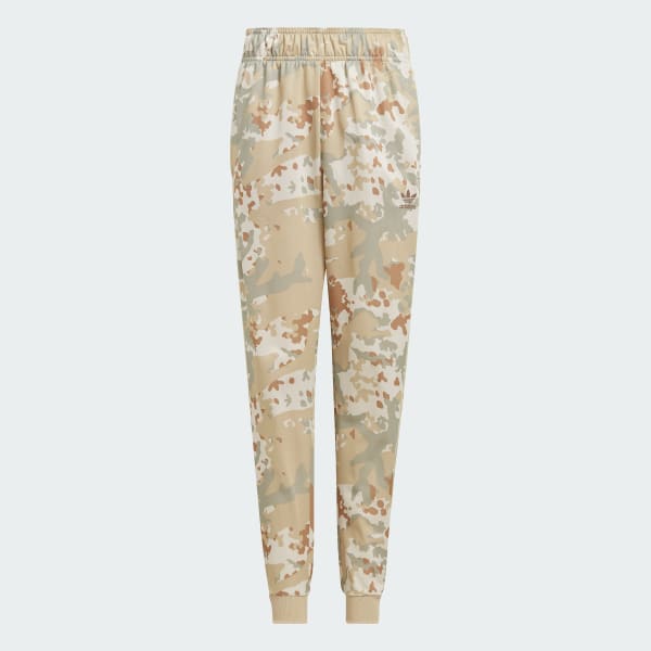 Beige Camo Tracksuit Bottoms