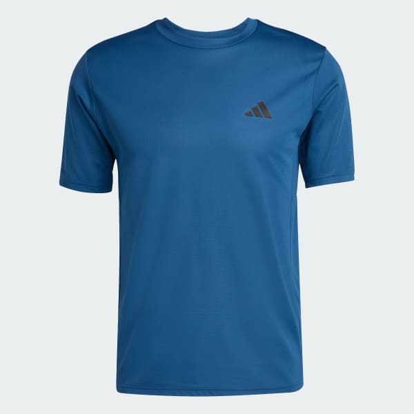 Blue WORKOUT ESSENTIALS BASE T-SHIRT