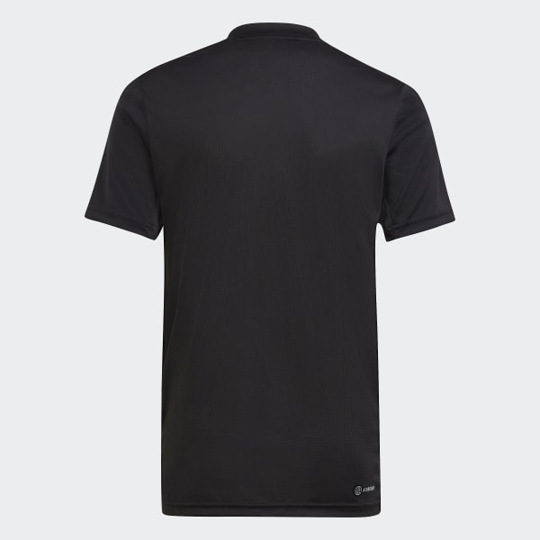 Black Train Essentials AEROREADY Logo Regular-Fit Tee