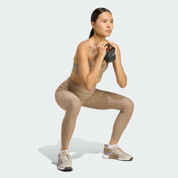 Brown Optimé AOP Full-Length Legging