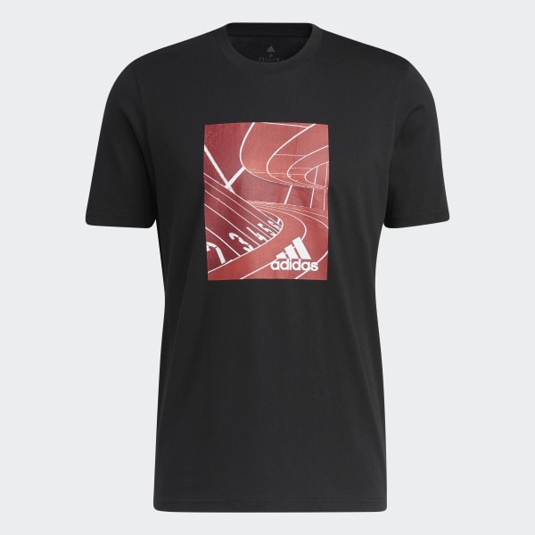 Svart Basics Photo Real Graphic T-Shirt