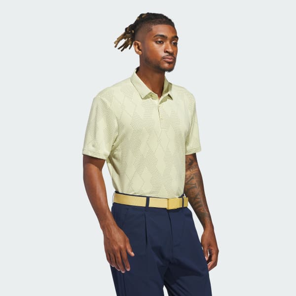 Yellow Ultimate365 Micro Texture Polo Shirt