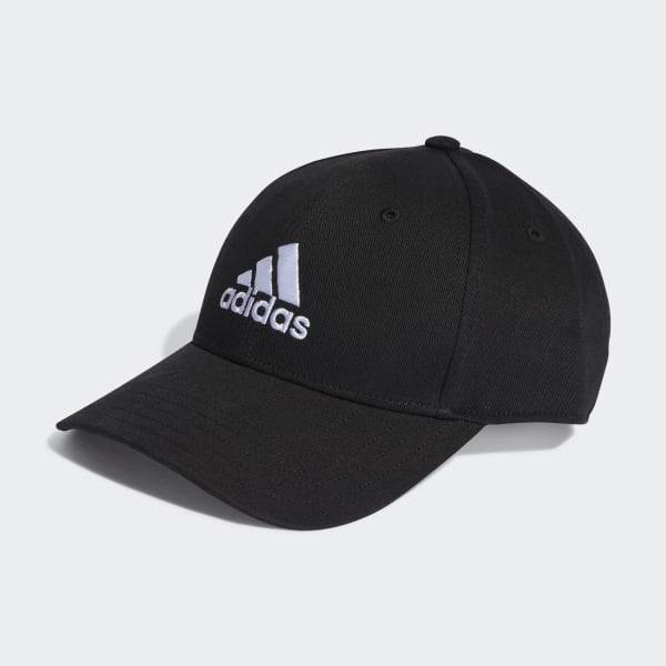 Negro Gorra de Béisbol de Sarga de Algodón