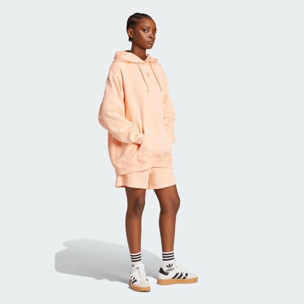 Pink Essentials Loose French Terry Hoodie