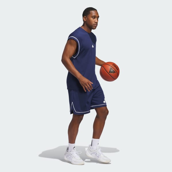 Bleu Débardeur sans manches adidas Basketball All-World