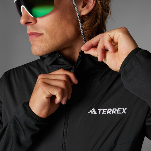 cerná Bunda Terrex Xperior Climawarm+ Wind Light Fleece Hooded