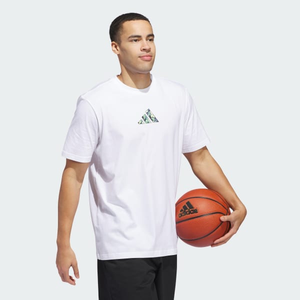 Blanco Playera Lil Stripe Photoreal Estampada