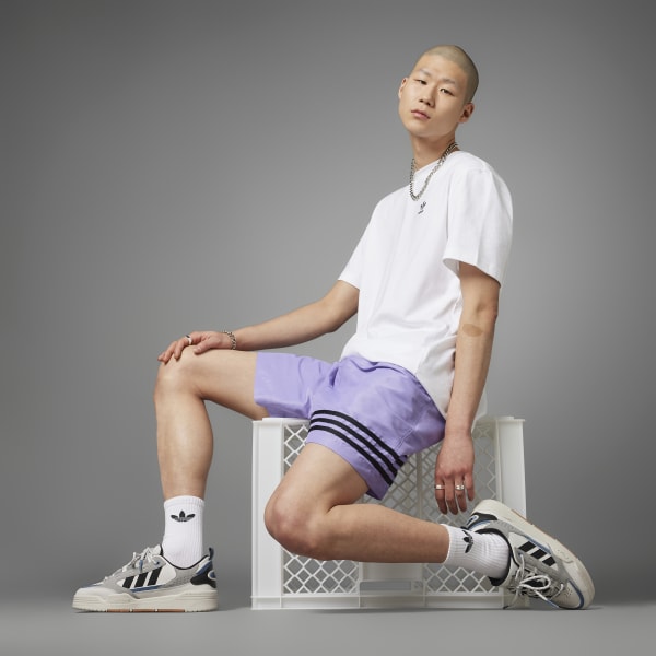 Purple Adicolor Neuclassics Shorts