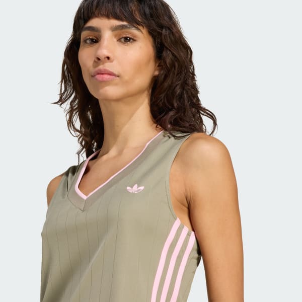 レディース adidas アディダス W V-NECK(SC SUMMER) ショートスリーブ KD2281 TRACECARGO adidas Originals V-Neck - Green | Free Shipping with adiClub