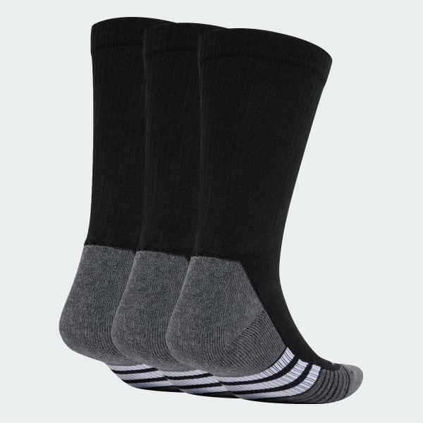 Black Performance CLIMACOOL Cushioned Crew Socks 3 Pairs