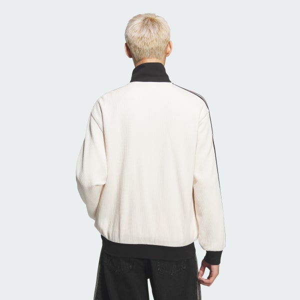 White WAFFLE CLASSIC TRACK TOP