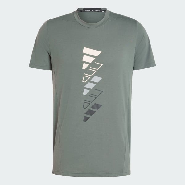 Gris Camiseta AEROREADY Designed for Training Logo Graphic