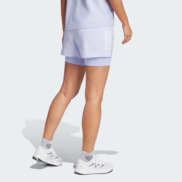 Purpura Shorts Own the Run Climacool 2 en 1