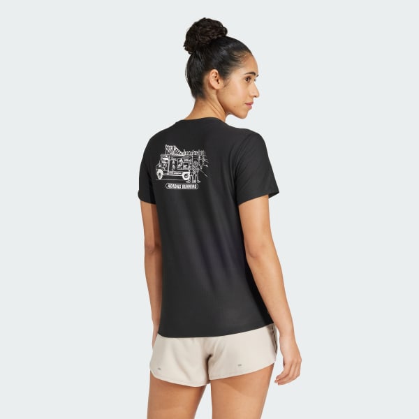 สีดำ เสื้อวิ่งพิมพ์ลาย Ice Cream