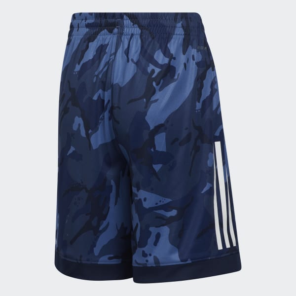 blue camo adidas shorts