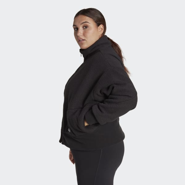 Czerń Holidayz Sherpa Jacket (Plus Size) ZQ552