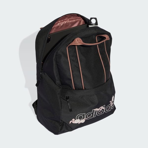 Black Valentines Linear Essentials Backpack