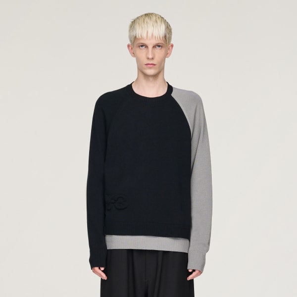 Y-3　「U TECH KNIT CREW SWEATER」 adidas Y-3 Logo Knit Crew - Black | Free Shipping with