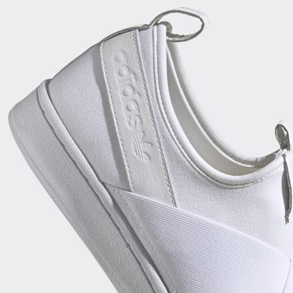 White Superstar Slip-On Shoes KZN35