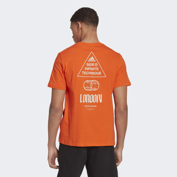 Orange T-shirt London Graphic