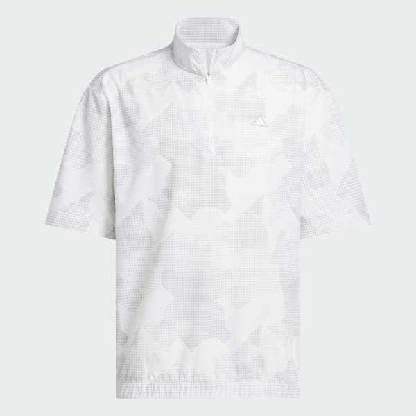 adidas Go-to DWR Short Sleeve Half-Zip Pullover - White