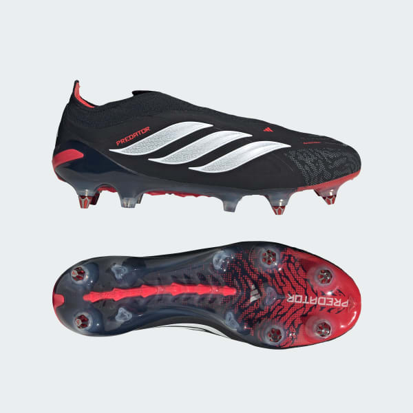 Svart PREDATOR ELITE Laceless Soft Ground Fotballsko
