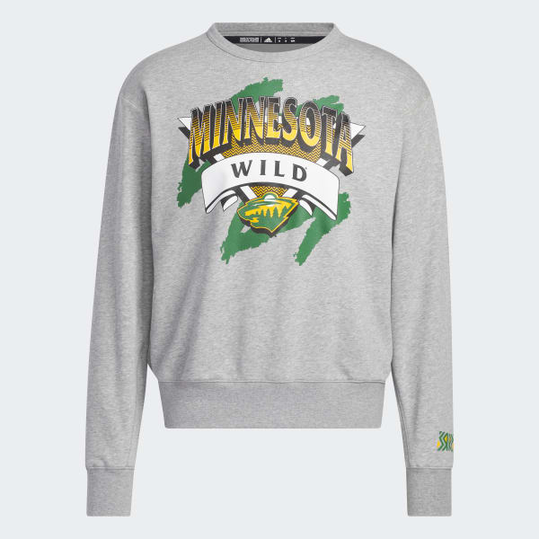 Adidas Wild Vintage Crew Sweatshirt Medium Grey Heather S Mens