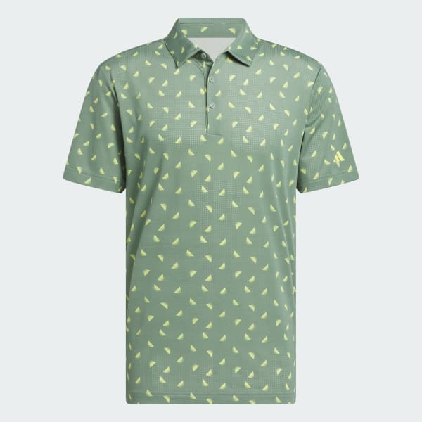 Green Ultimate365 Printed Mesh Polo Shirt
