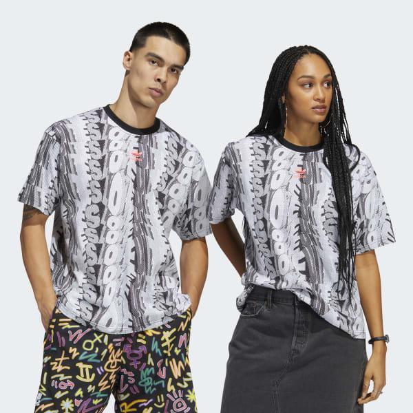 Adidas multicolor t shirt Clearance