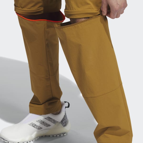 adidas Adicross Zip-Off Golf Pants - Brown | Men's Golf | adidas
