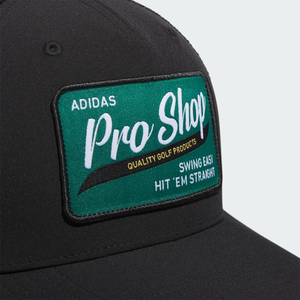 Black Five-Panel Trucker Hat