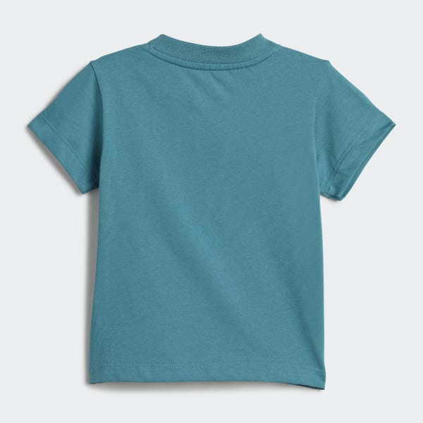 Turquoise Ensemble t-shirt et short Trefoil