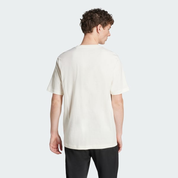 White Lounge Slides Graphic Pocket Tee
