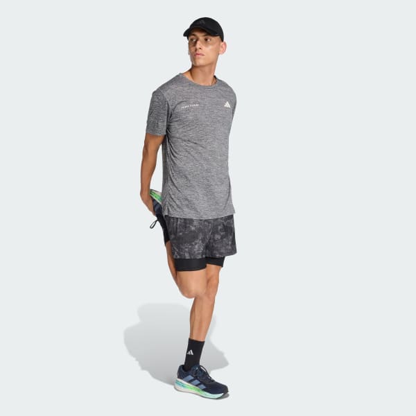 Gra Own The Run Sprayfärgade 2-i-1-shorts