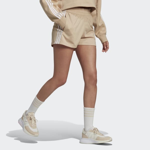 Beige 3-Streifen Shorts GVU31