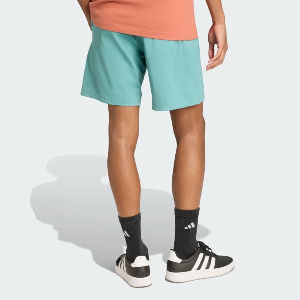 Turquesa Shorts Essentials Linear Malha Simples