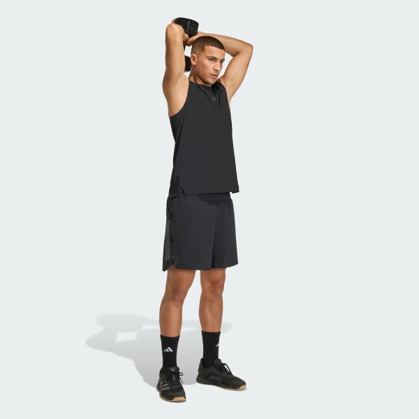 Svart D4T PrimeLift 3 STRIPES TANKTOPP