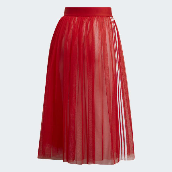 adidas red skirt