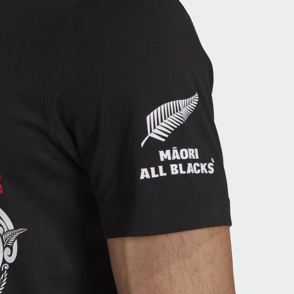Zwart Maori All Blacks Rugby Graphic T-shirt VM853
