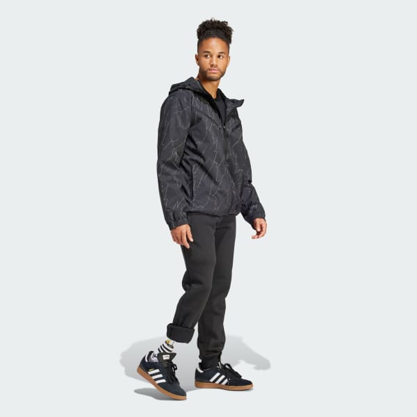 Adidas windbreaker marble print clearance