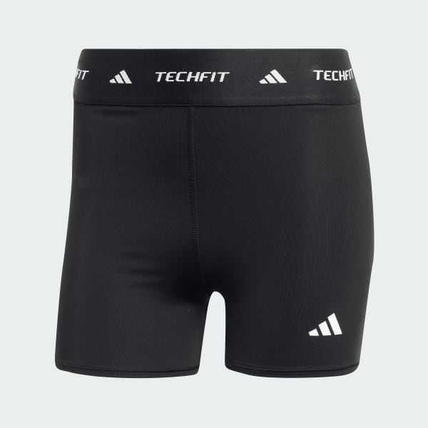 สีดำ กางเกงรัดรูปขาสั้นเทคโนโลยี TECHFIT Stay In Play
