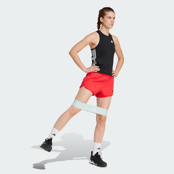 Black Train Essentials 3-Stripes Workout Tank Top