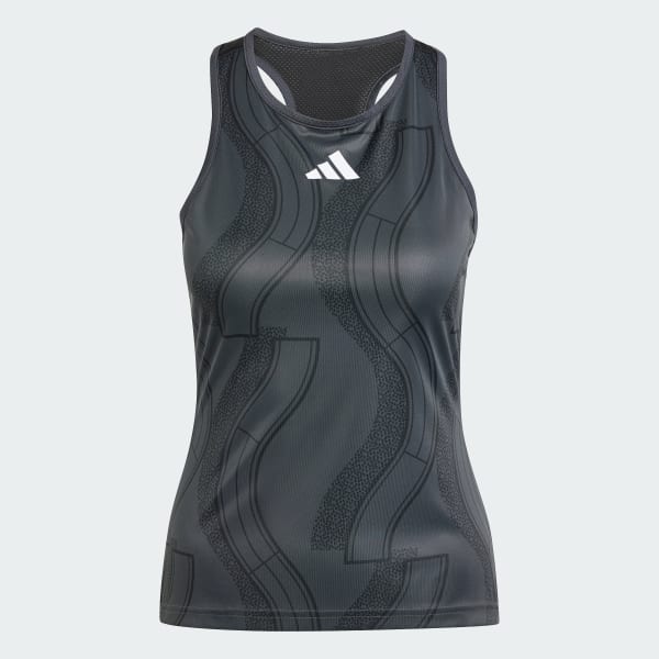 Gris Playera sin Mangas Club para Tenis Estampada